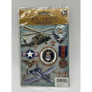 U S Air Force Grand Adhesion 3-D Sticker Sheet from K & Company